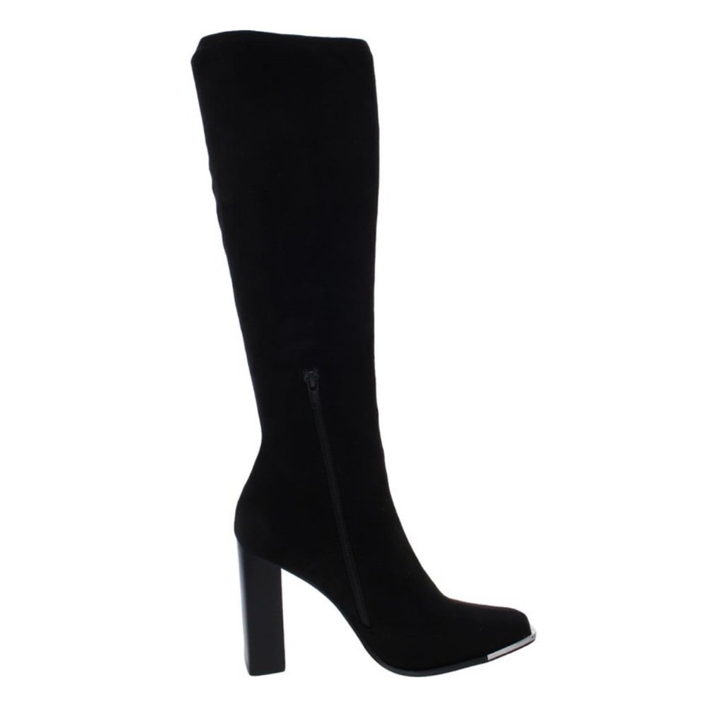 Steve Madden Womens Fedora Zipper Block Heel Knee-High Boots Size 9